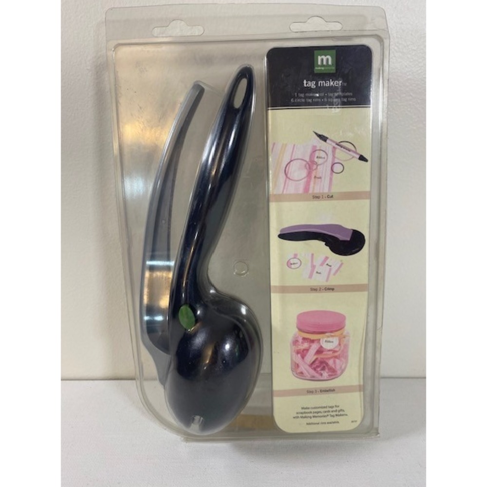 Making Memories Tag Maker‎ Scrapbooking Craft Tool Tagged Maker Kit**NIB